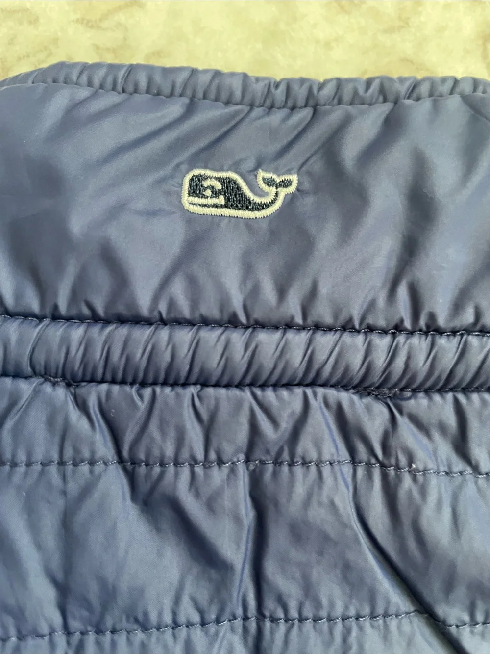 Vineyard Vines Gray & Navy Quilted-Yoke Full-Zip Jacket - Kids